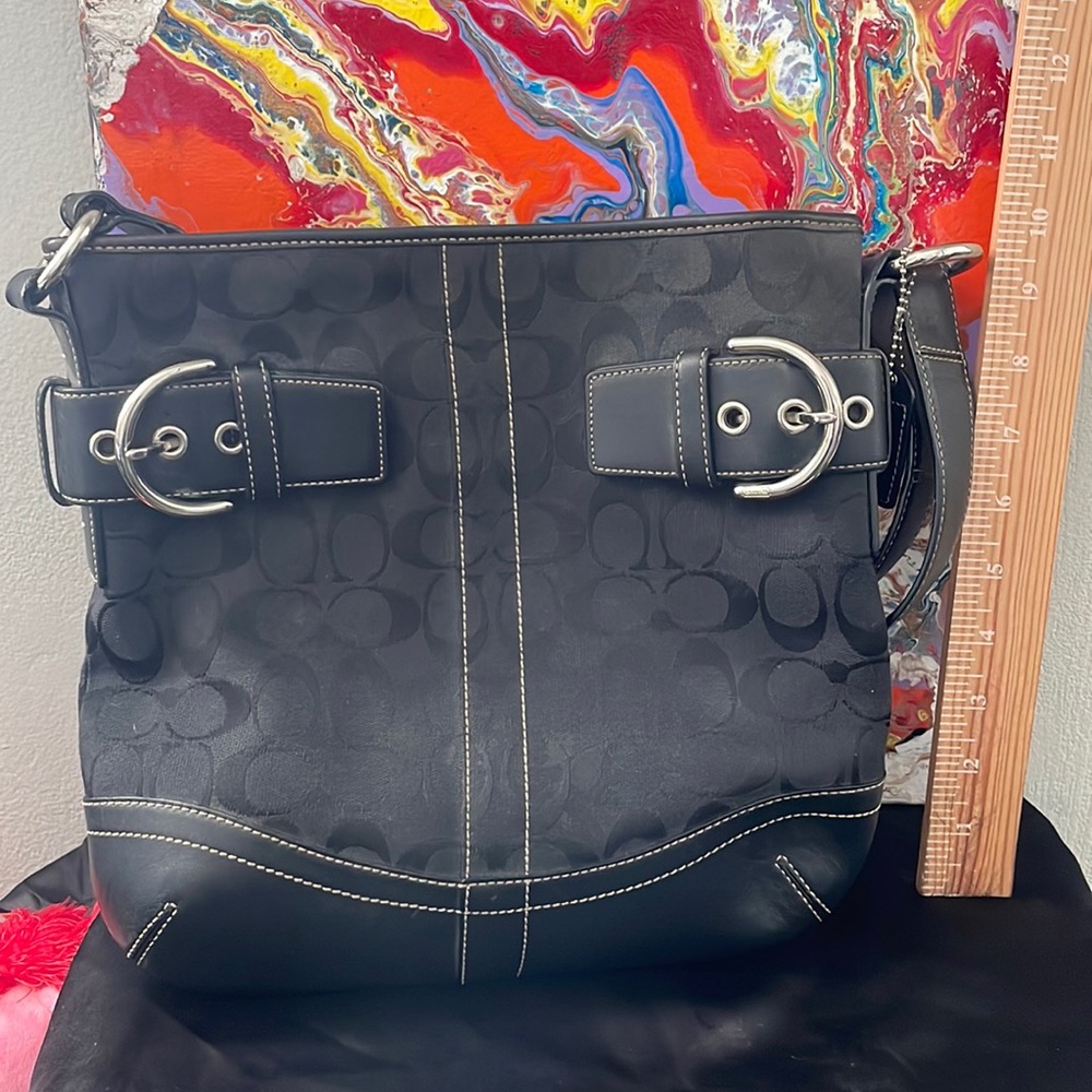Authentic Coach Bag Soho Signature Black